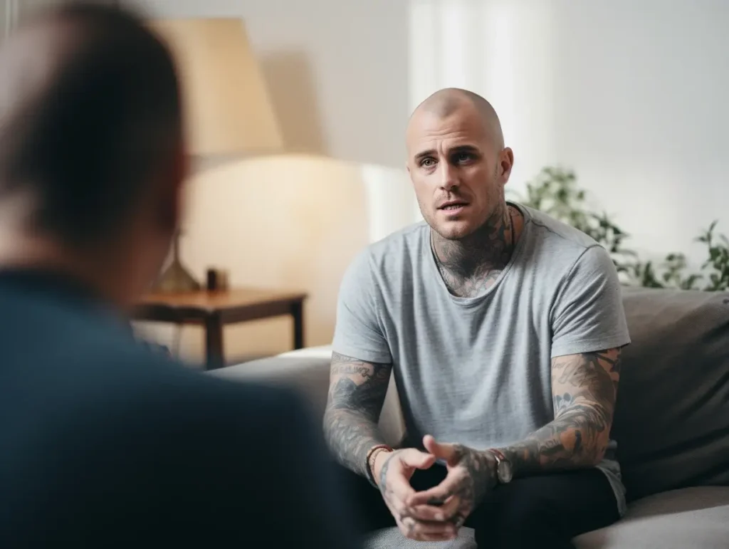 Man In Individual Therapy Session